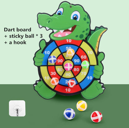 Kids Rabbit Dart Board with Sticky Balls crocodile by HitMyNeed