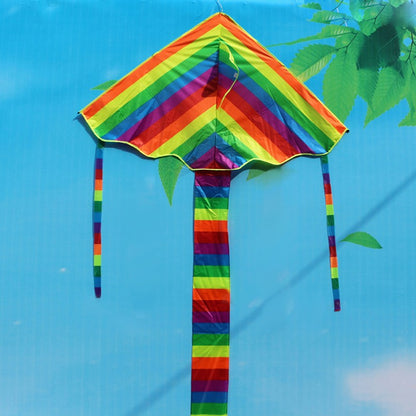 Kids Rainbow Kite Outdoor Toy 95 x 150 cm by HitMyNeed