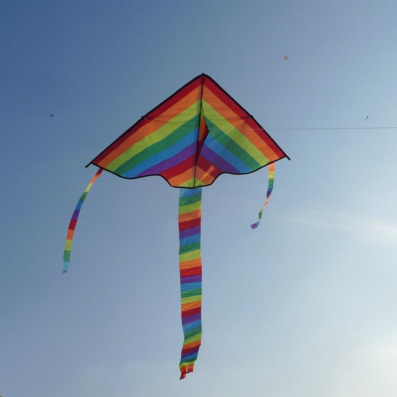 Kids Rainbow Kite Outdoor Toy 95 x 150 cm by HitMyNeed