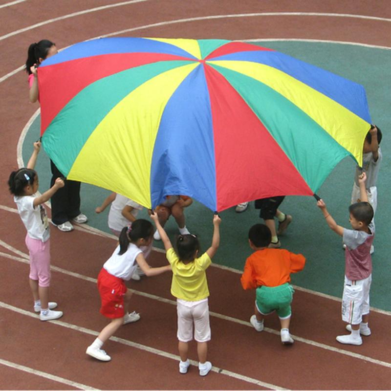 Kids Rainbow Parachute Game - 2m Activity Play Mat by HitMyNeed