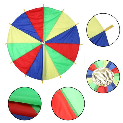 Kids Rainbow Parachute Game - 2m Activity Play Mat by HitMyNeed