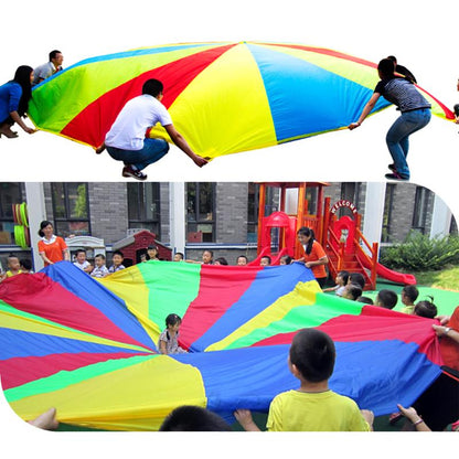 Kids Rainbow Parachute Game - 2m Activity Play Mat by HitMyNeed