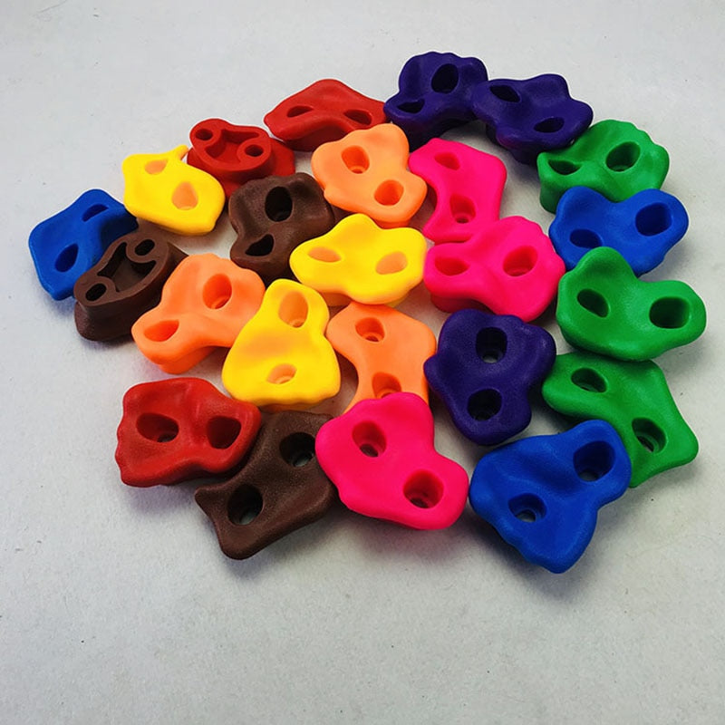 Kids Rock Climbing Holds Set with Mounting Screws by HitMyNeed