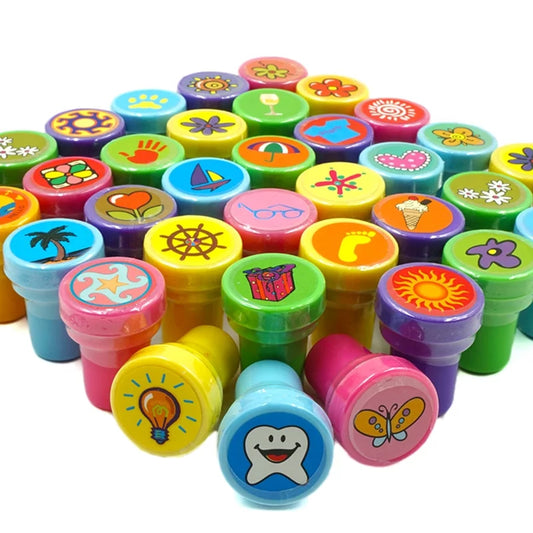 Kids Rubber Stamp Party Favors Set (36 Pieces) by HitMyNeed