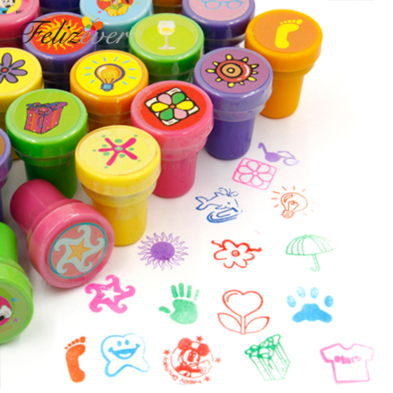 Kids Rubber Stamp Party Favors Set (36 Pieces) by HitMyNeed