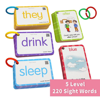 Kids Sight Words Flash Cards with QR Learning by HitMyNeed