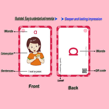 Kids Sight Words Flash Cards with QR Learning by HitMyNeed