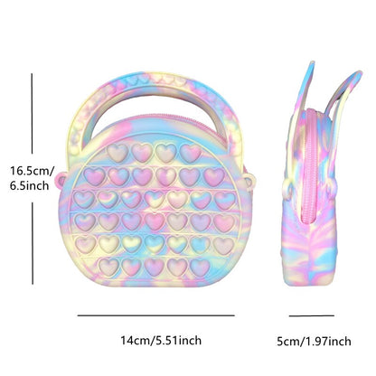 Kids Silicone Pop Bubble Crossbody Purse by HitMyNeed
