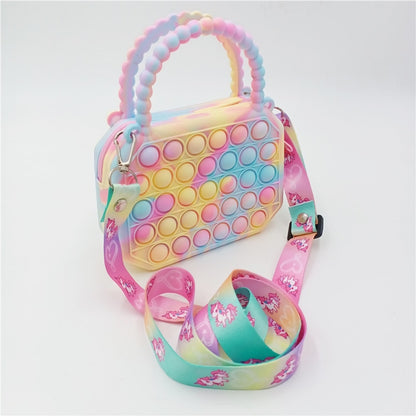 Kids Silicone Pop Bubble Crossbody Purse by HitMyNeed