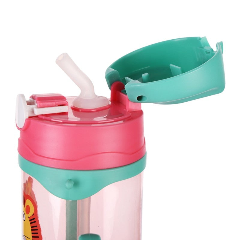 Kids Sippy Cup with Silicone Straw, 400ml by HitMyNeed