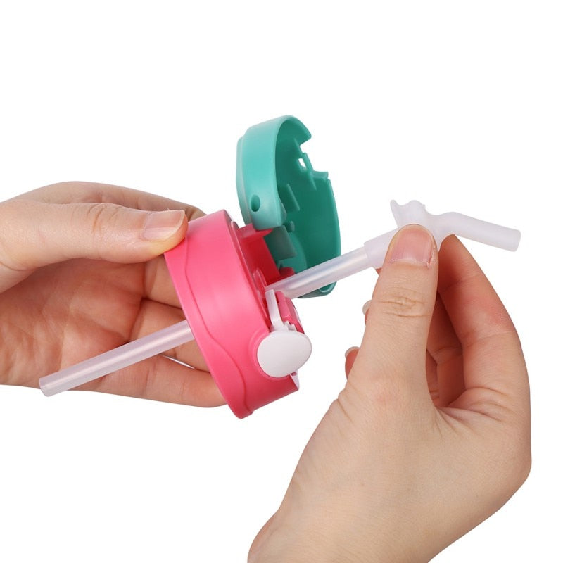 Kids Sippy Cup with Silicone Straw, 400ml by HitMyNeed