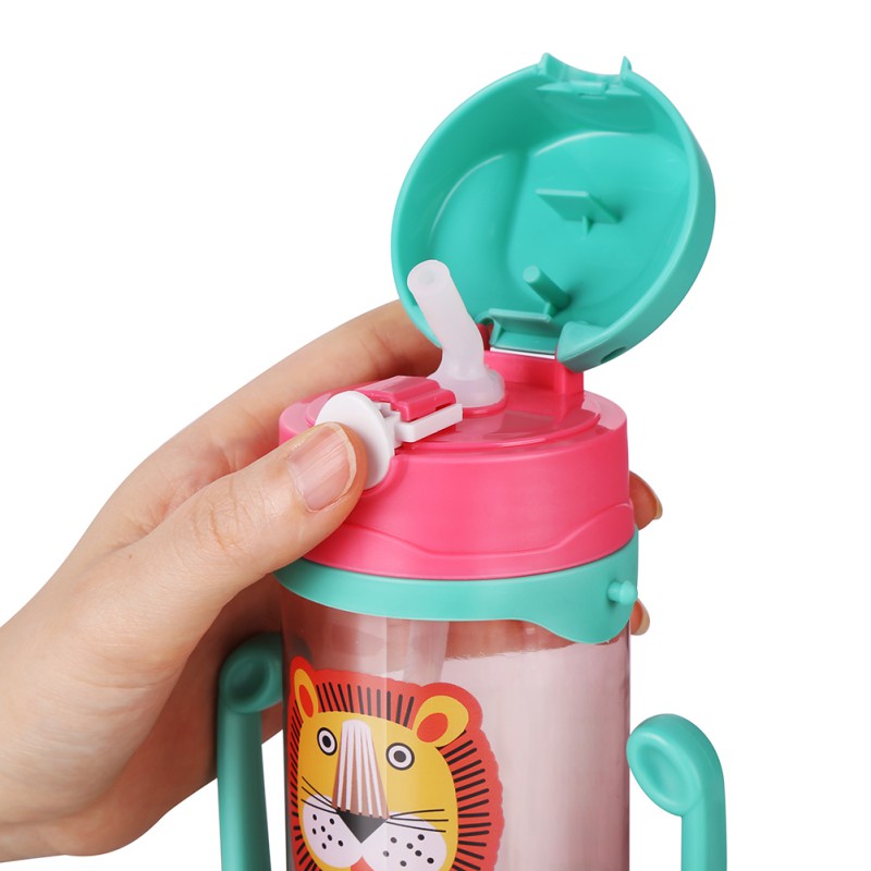 Kids Sippy Cup with Silicone Straw, 400ml by HitMyNeed