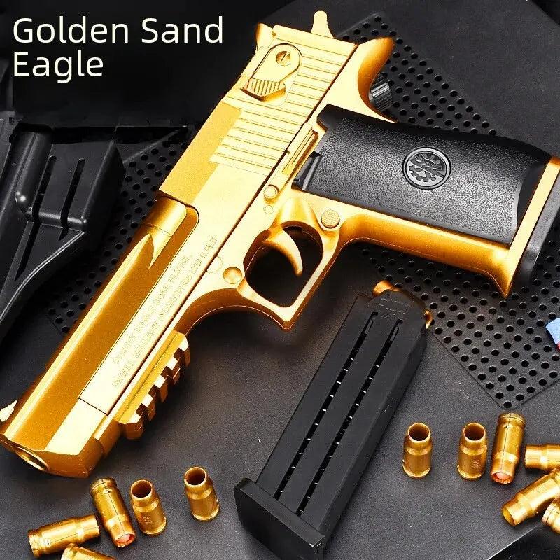 Kids Soft Bullet Toy Pistol with Shell Ejection by HitMyNeed