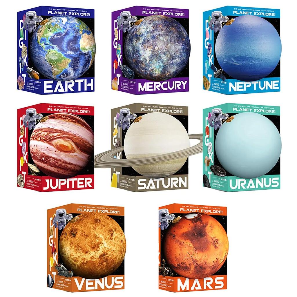 Kids Solar System Gemstone Dig & Excavation Kit by HitMyNeed