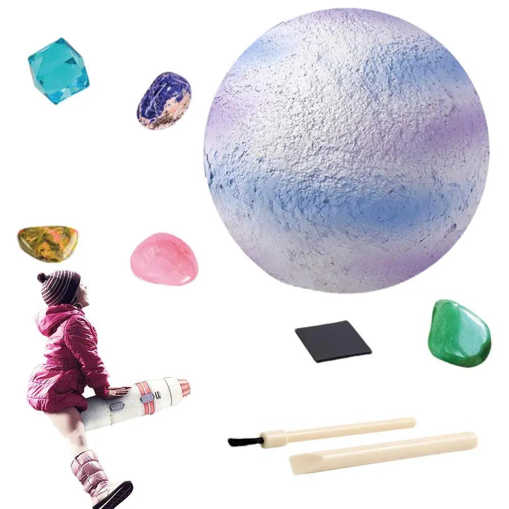 Kids Solar System Gemstone Dig & Excavation Kit mercury by HitMyNeed