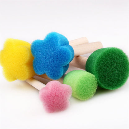 Kids Sponge Stamp Set for Arts and Crafts (5pcs) by HitMyNeed