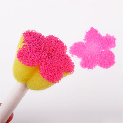 Kids Sponge Stamp Set for Arts and Crafts (5pcs) by HitMyNeed