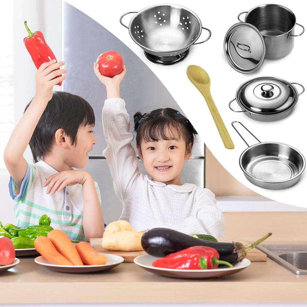 Kids Stainless Steel Pots and Pans Toy Set (12 Pcs) by HitMyNeed