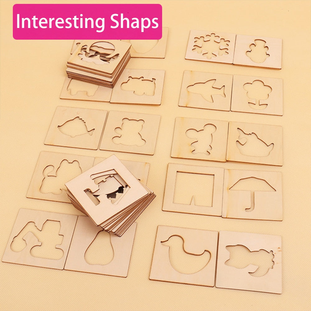 Kids Stencil Drawing & Art Materials Set by HitMyNeed