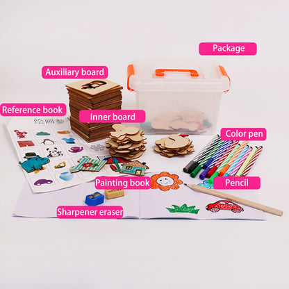 Kids Stencil Drawing & Art Materials Set by HitMyNeed