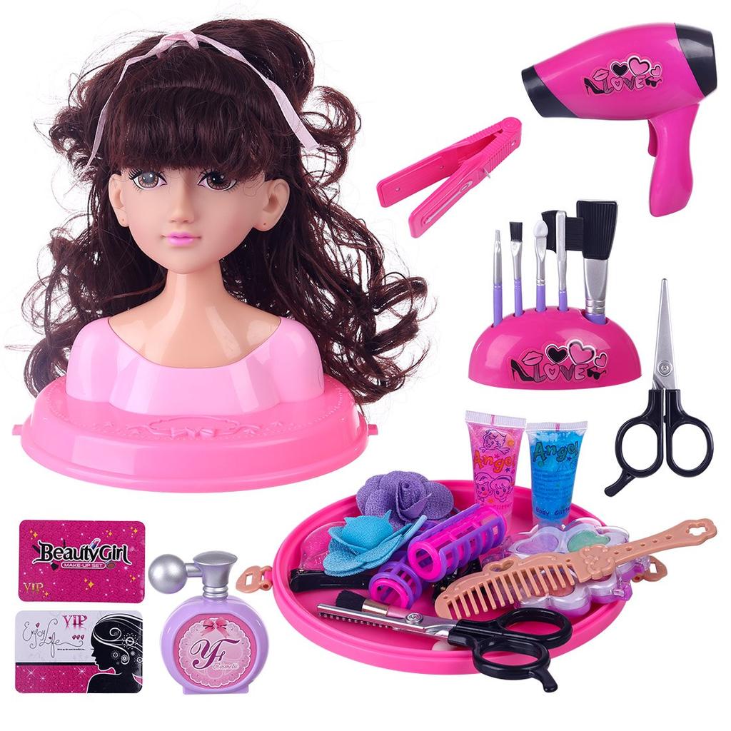 Kids Styling Head Doll Hair and Makeup Playset by HitMyNeed