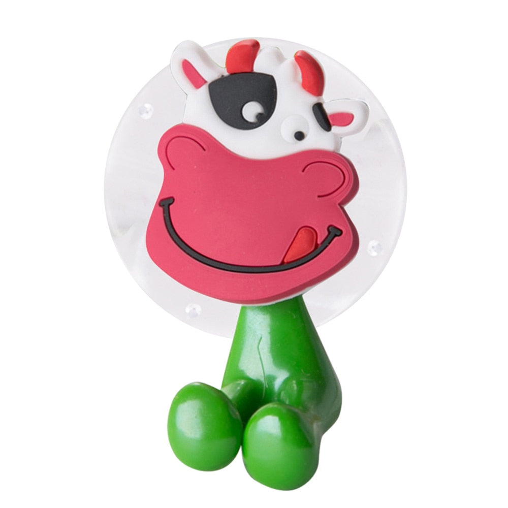 Kids Suction Cup Toothbrush Holder Hooks (Set of 5) by HitMyNeed