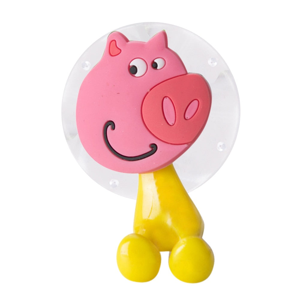 Kids Suction Cup Toothbrush Holder Hooks (Set of 5) by HitMyNeed