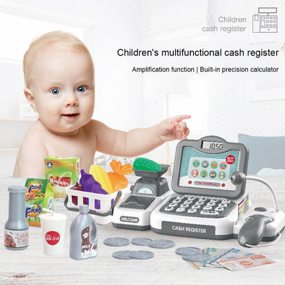 Kids Supermarket Cash Register Playset with Scanner by HitMyNeed
