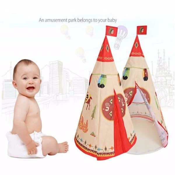 Kids Teepee Tent Indoor Outdoor Playhouse by HitMyNeed