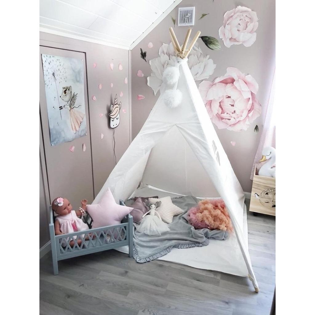 Kids Teepee Tent Playhouse with Mat & Carry Bag by HitMyNeed