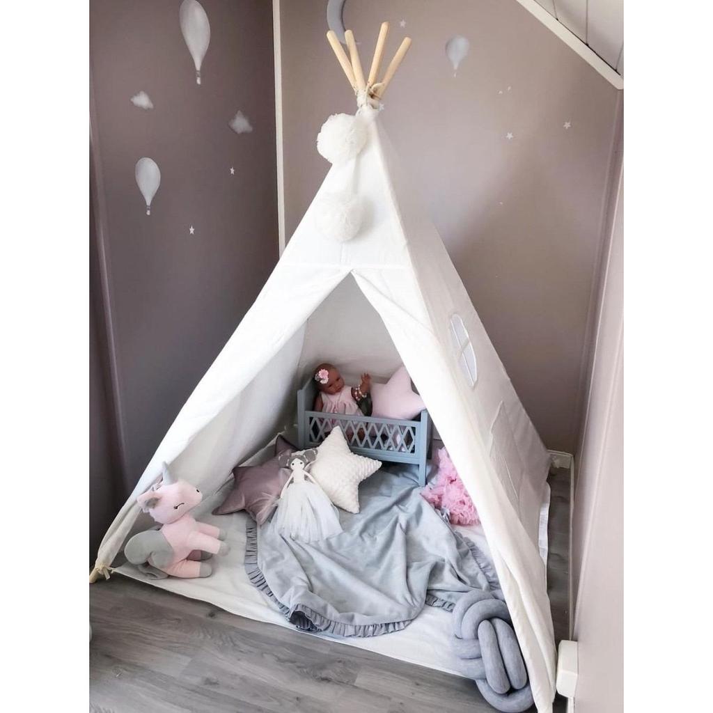 Kids Teepee Tent Playhouse with Mat & Carry Bag by HitMyNeed