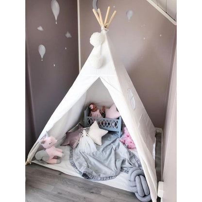 Kids Teepee Tent Playhouse with Mat & Carry Bag by HitMyNeed