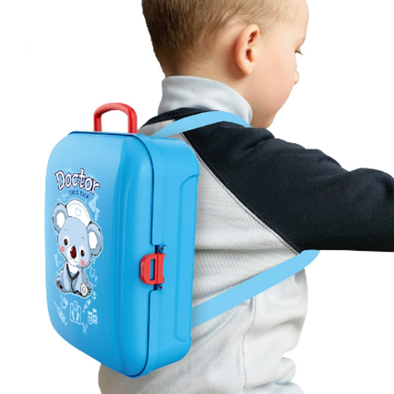 Kids Toy Doctor Kit Backpack with Lights & Sounds by HitMyNeed