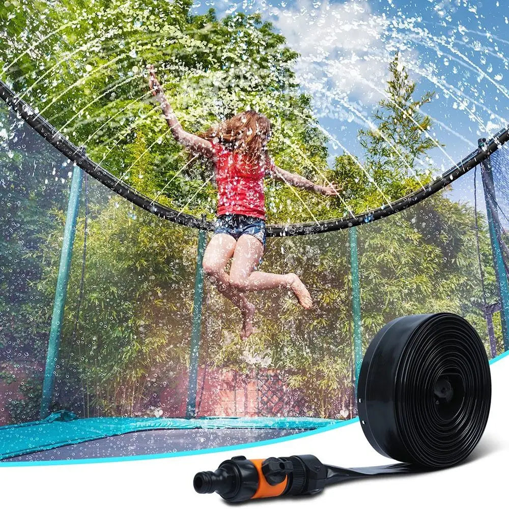 Kids Trampoline & Pool Outdoor Water Sprinkler 12m 8m by HitMyNeed