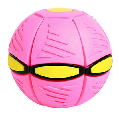 Kids UFO Transforming Disc Ball Outdoor Toy pink-no-led by HitMyNeed