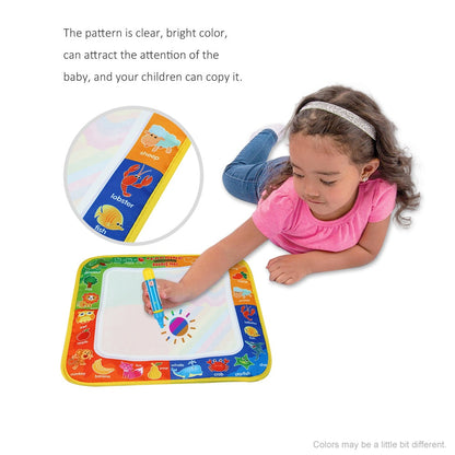 Kids Water Drawing Cloth Mat with Magic Pen by HitMyNeed