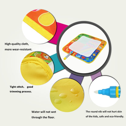Kids Water Drawing Cloth Mat with Magic Pen by HitMyNeed