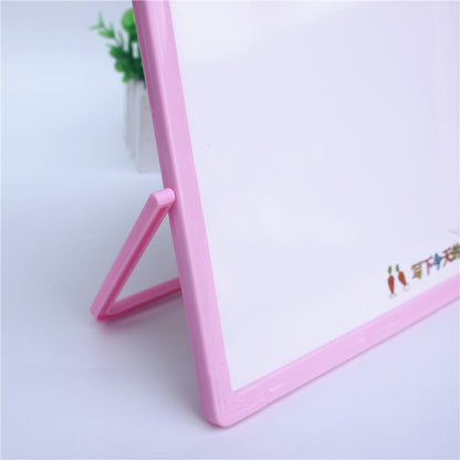 Kids Whiteboard with Magnetic Learning Clock 23 x 23cm by HitMyNeed