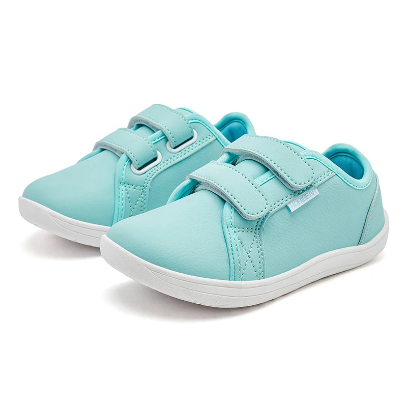 Kids Wide Toe Barefoot Minimalist Sneakers aqua 33.0 by HitMyNeed