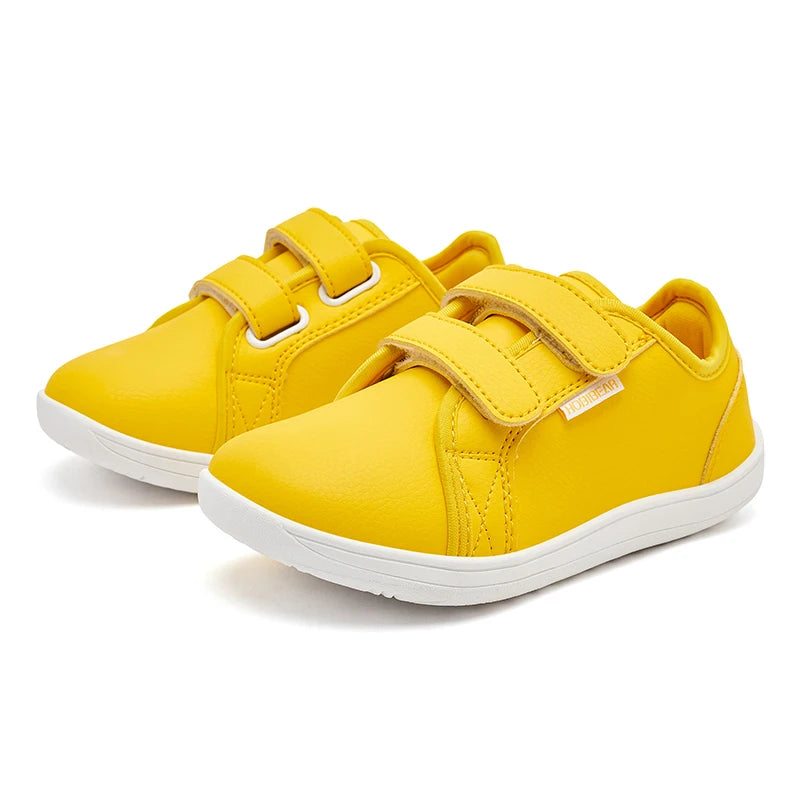 Kids Wide Toe Barefoot Minimalist Sneakers yellow 33.0 by HitMyNeed
