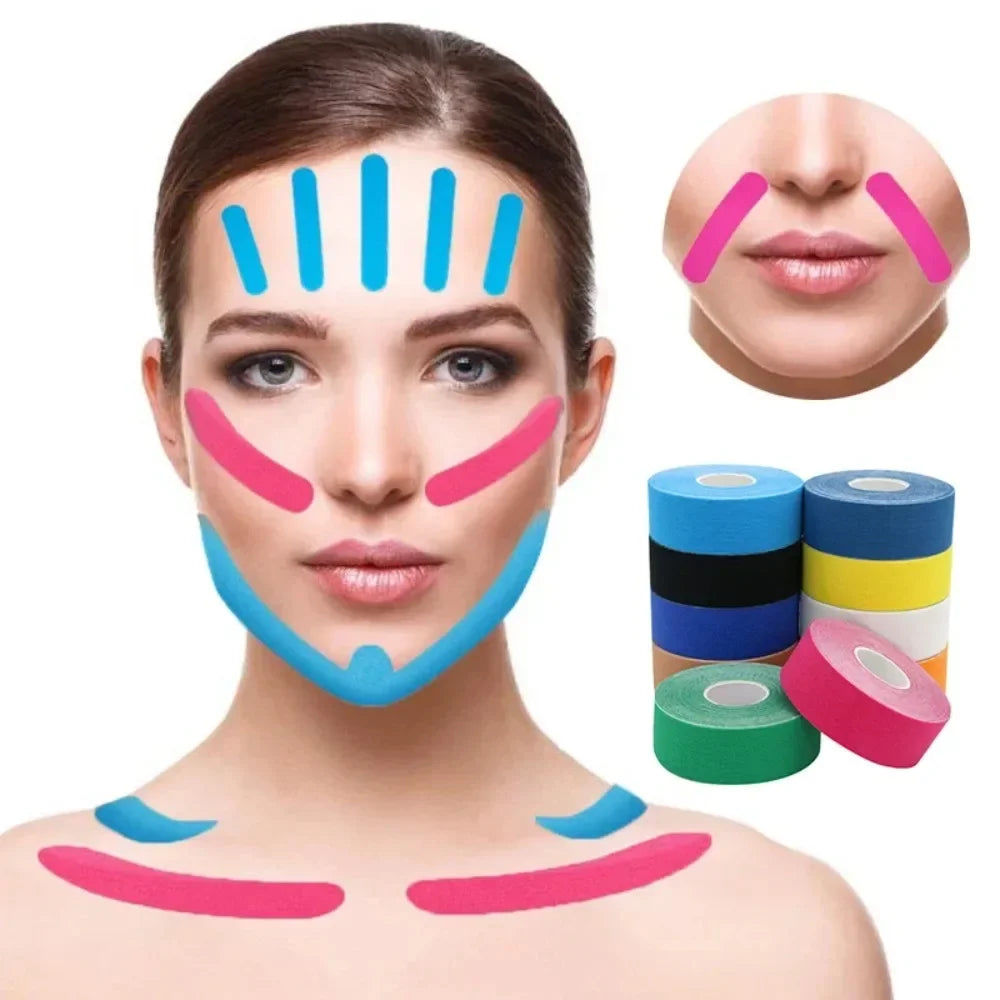 Kinesiology Face Tape 2.5cm x 5m for V-Line & Wrinkles by HitMyNeed