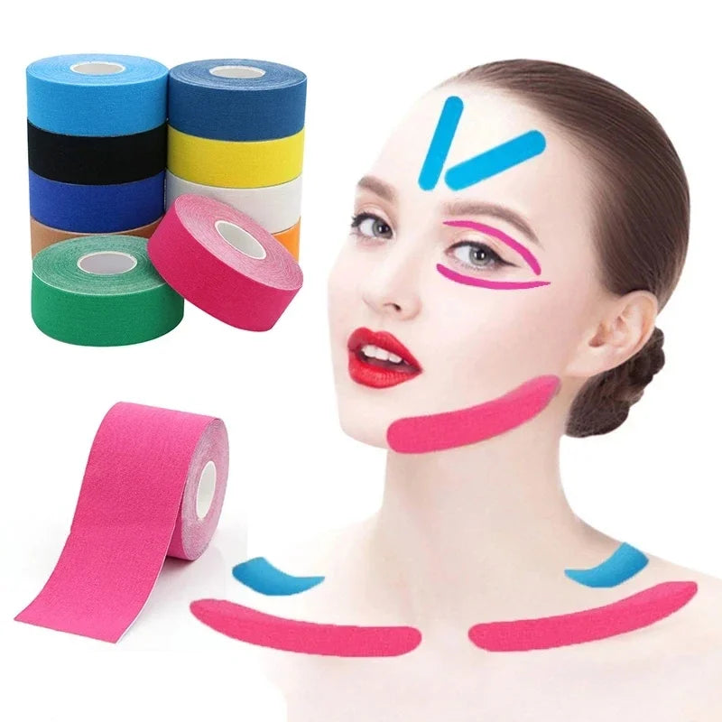 Kinesiology Face Tape 2.5cm x 5m for V-Line & Wrinkles by HitMyNeed