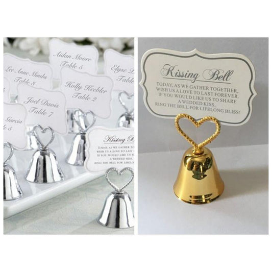 Kissing Bells Name Card Holders Set of 20 by HitMyNeed