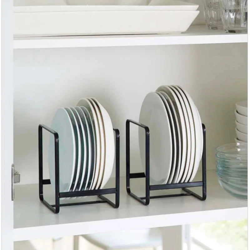 Kitchen Cabinet Countertop Plate Storage Rack by HitMyNeed