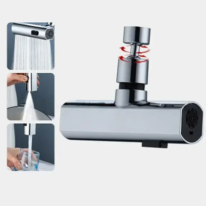 Kitchen Faucet Waterfall Sprayer Head with Filter silver by HitMyNeed