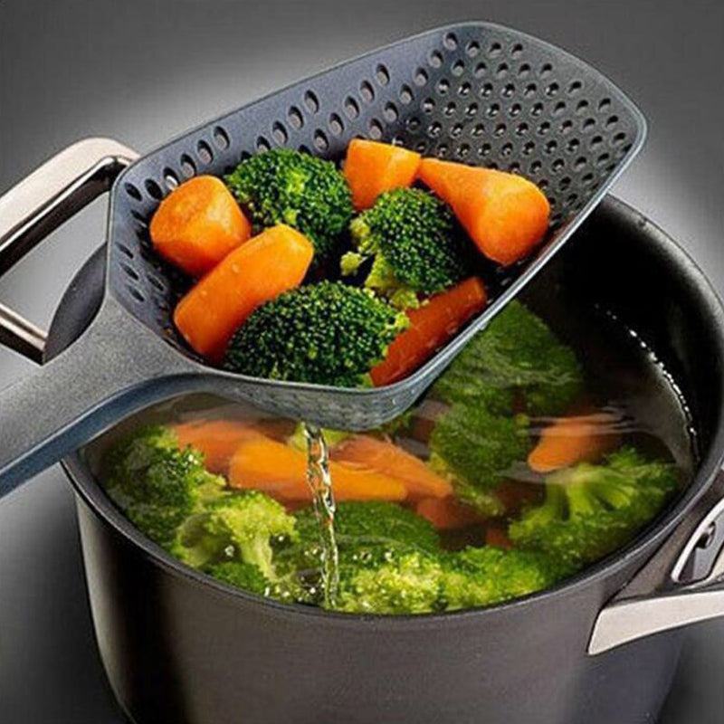 Kitchen Nylon Strainer Scoop with Long Handle by HitMyNeed