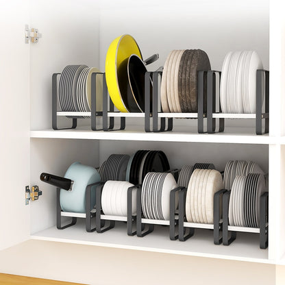 Kitchen Plate Organizer Rack for Cabinet Storage by HitMyNeed
