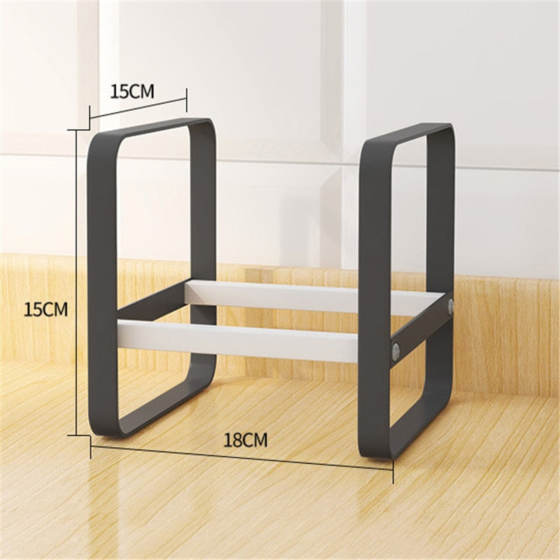 Kitchen Plate Organizer Rack for Cabinet Storage by HitMyNeed