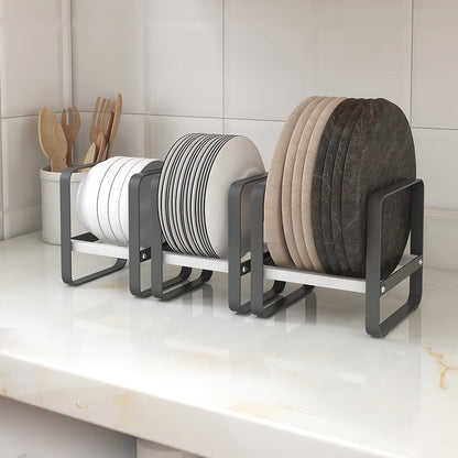 Kitchen Plate Organizer Rack for Cabinet Storage by HitMyNeed