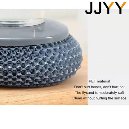 Kitchen Scrubber Brush with Built-In Soap Dispenser by HitMyNeed